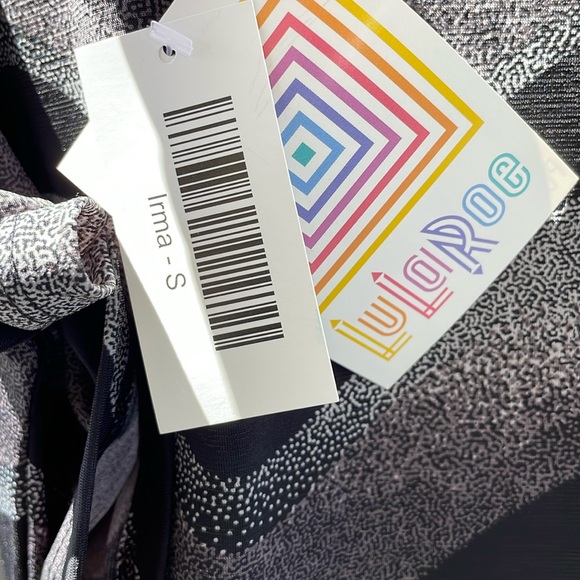 LulaRoe Jersey Geometric Printed Wave Irma Tunic Top-0919 - Picture 8 of 12